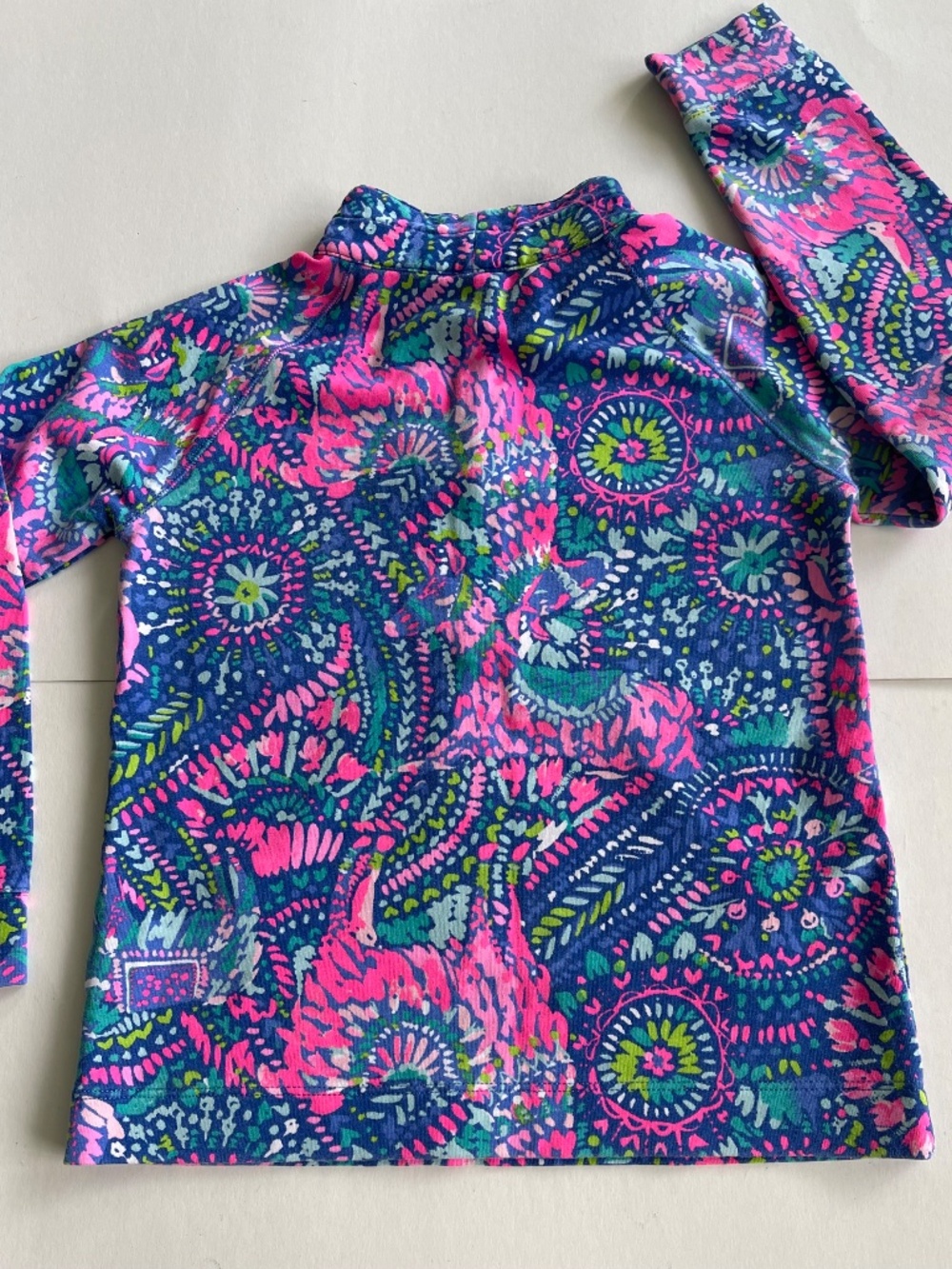 Lilly Pulitzer Girls No Prob Llama Little Skipper Popover - Picture 8 of 11